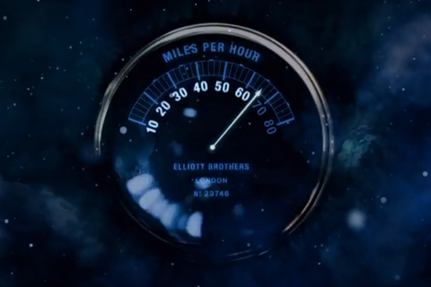 Rolls-Royce-Tachometer in Meilen