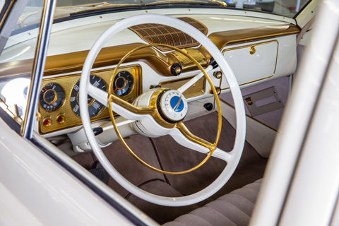 Interieur des zweimillionsten Opel - Opel Kapitän von 1956 - Opel-Museum (© Daniel Reinhard)