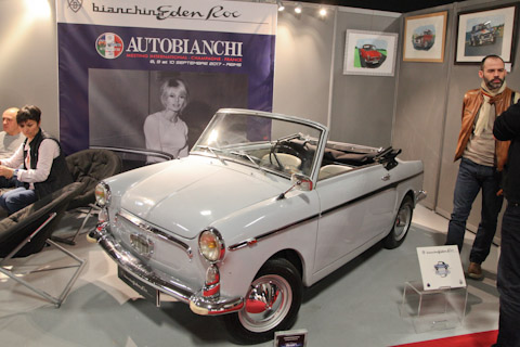 Autobianchi Eden Roc auf dem Clubstand an der Rétrmobile in Paris 2017