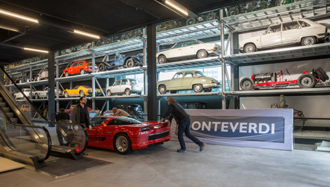 Monteverdi 650 F1 Hai beim Umzug ins Verkehrshaus Luzern (© Daniel Reinhard)