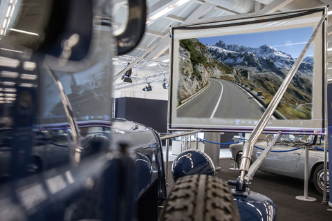 ClassicDriveSim bei einer Messedemonstration