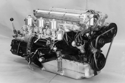 Motor des Jaguar E-Types von 1967