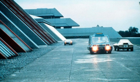 Filmauto aus Total Recall - Aufnahme aus dem Film