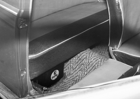 6-Volt-Batterie beim VW-Käfer der Fünfzigerjahre