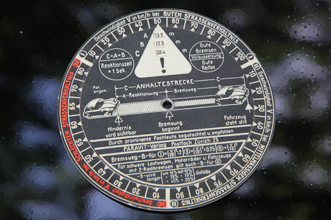 Ablesen der Anhaltestrecke