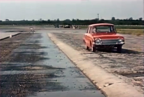 Jim Clarik im Ford Corsair auf der Rüttelstrecke 1963