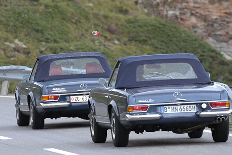 Ausfahrt Pagoden-Club - zweimal Mercedes-Benz 280 SL