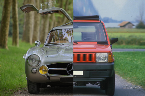 Artikelbild Fiat Panda wertvoller als ein Mercedes-Benz 300 SL Flügeltürer?