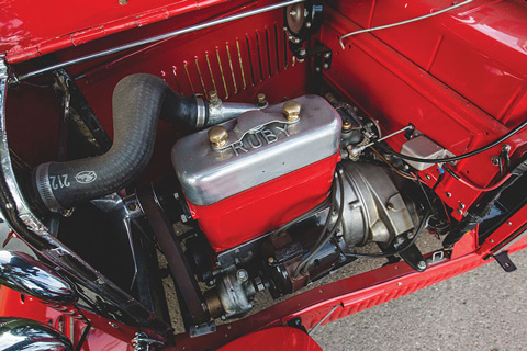 Ruby-Motor des Derby Type GSEH Sports Roadster von 1929 (© RM/Sotheby's)