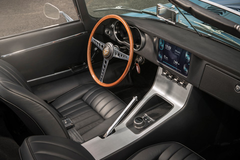 Interieur des Jaguar E-Type Concept Zero 2017 (© Jaguar Land Rover)