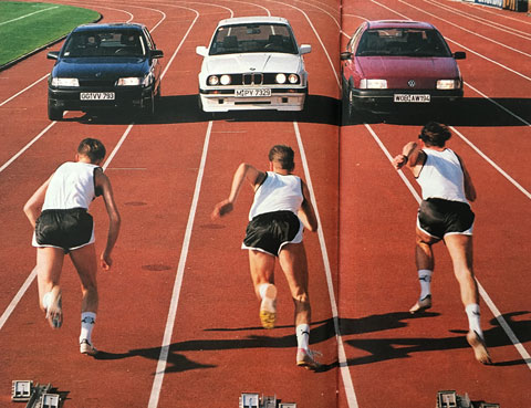 Auto Motor und Sport Heft 1/1990 - Vergleich VW-BMW-Opel