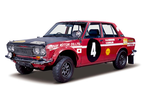 Datsun 510 von 1970 - Safari-Rallye-Sieger (© Nissan/Werk)