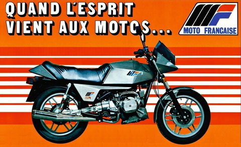 Werbung für die MF 650 aus Frankreich