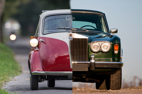 Artikelbild Gleich teuer - lieber ganz klein oder ganz gross - BMW Isetta und Rolls-Royce Silver Shadow