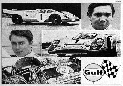Porsche in einer Werbung in Powerslide im Jahr 1970