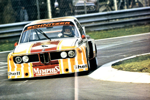 BMW 3.0 CSL im Powerslide von 1975