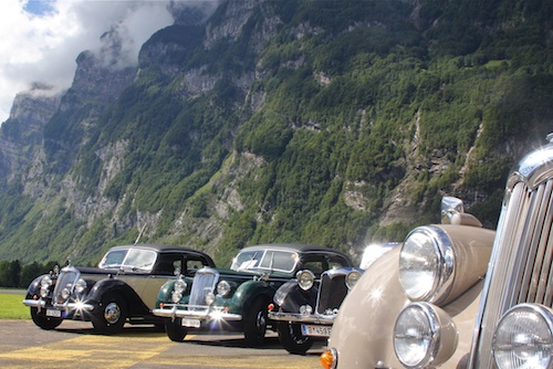 Artikelbild 1500 Britische Fahrzeuge von 1910-200x trafen sich in Mollis (Glarus, Schweiz)