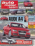 Titelblatt der Nummer 19 von auto motor und sport 2007