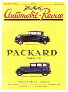 Titelblatt der Nummer 10 von Illustrierte Automobil-Revue 1929