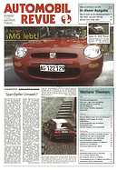 Titelblatt der Nummer 23 von Automobil-Revue Zeitungen 1996