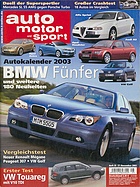 Titelblatt der Nummer 25 von auto motor und sport 2002