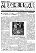 Titelblatt der Nummer 11 von Automobil-Revue Zeitungen 1943