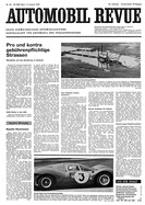 Titelblatt der Nummer 34 von Automobil-Revue Zeitungen 1967