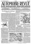 Titelblatt der Nummer 21 von Automobil-Revue Zeitungen 1945