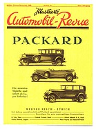 Titelblatt der Nummer 9 von Illustrierte Automobil-Revue 1929