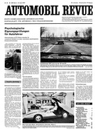Titelblatt der Nummer 18 von Automobil-Revue Zeitungen 1967