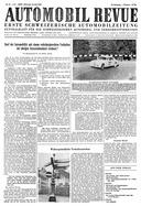 Titelblatt der Nummer 31 von Automobil-Revue Zeitungen 1952