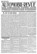 Titelblatt der Nummer 57 von Automobil-Revue Zeitungen 1932
