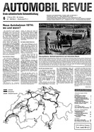 Titelblatt der Nummer 6 von Automobil-Revue Zeitungen 1974