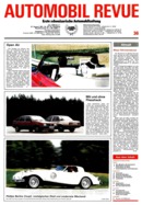 Titelblatt der Nummer 36 von Automobil-Revue Zeitungen 1981