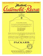 Titelblatt der Nummer 7 von Illustrierte Automobil-Revue 1930