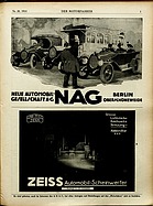 Titelblatt der Nummer 20 von Der Motorfahrer 1914