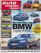 Titelblatt der Nummer 16 von auto motor und sport 2013