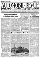 Titelblatt der Nummer 3 von Automobil-Revue Zeitungen 1942