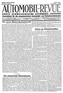 Titelblatt der Nummer 67 von Automobil-Revue Zeitungen 1928