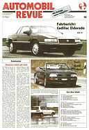 Titelblatt der Nummer 46 von Automobil-Revue Zeitungen 1991