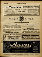 Titelblatt der Nummer 35 von Der Motorfahrer 1918