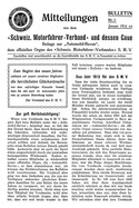 Titelblatt der Nummer 1 von Automobil-Revue Zeitungen 1914