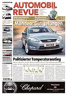 Titelblatt der Nummer 18 von Automobil-Revue Zeitungen 2007