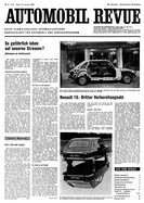Titelblatt der Nummer 3 von Automobil-Revue Zeitungen 1965