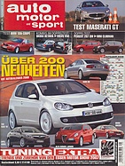 Titelblatt der Nummer 25 von auto motor und sport 2007