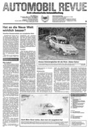 Titelblatt der Nummer 2 von Automobil-Revue Zeitungen 1981