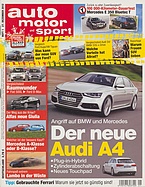 Titelblatt der Nummer 1 von auto motor und sport 2013