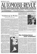 Titelblatt der Nummer 29 von Automobil-Revue Zeitungen 1943
