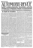Titelblatt der Nummer 45 von Automobil-Revue Zeitungen 1932