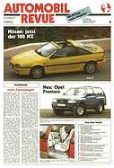 Titelblatt der Nummer 6 von Automobil-Revue Zeitungen 1991